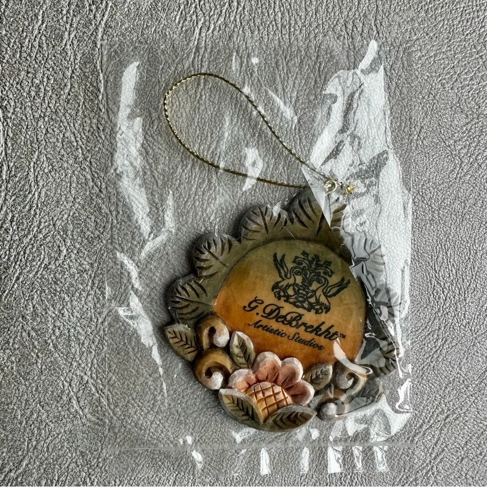 G.DEBREKHT Hand Painted Debrekht Flower Ornament Brand New